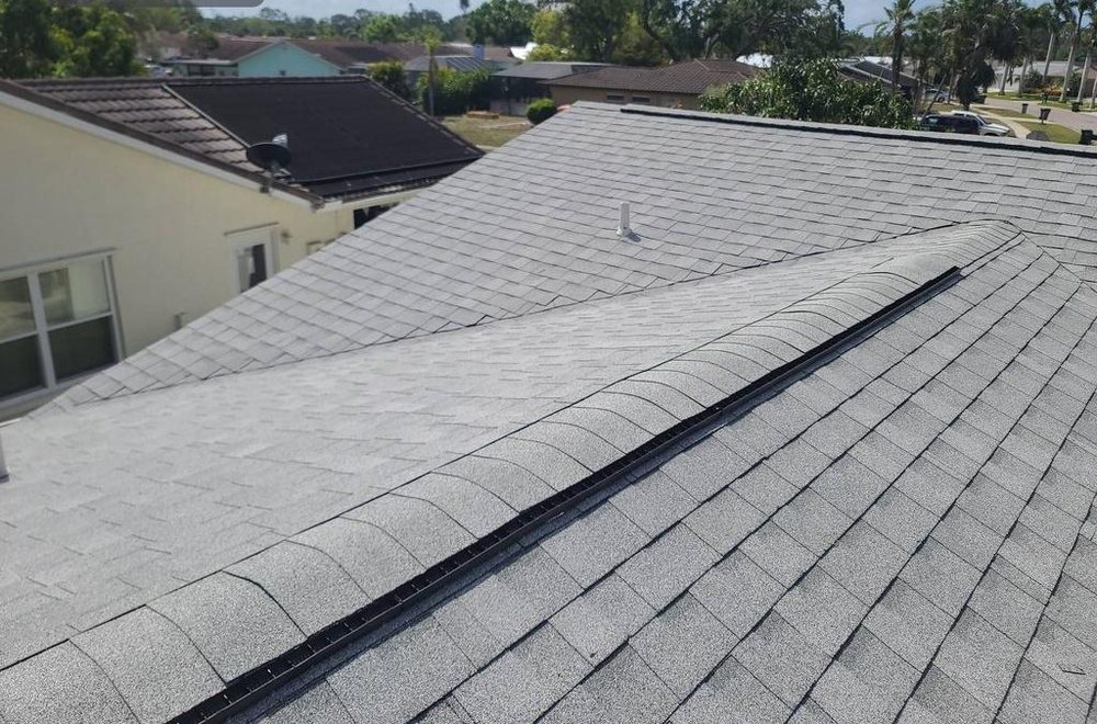 A completed roof